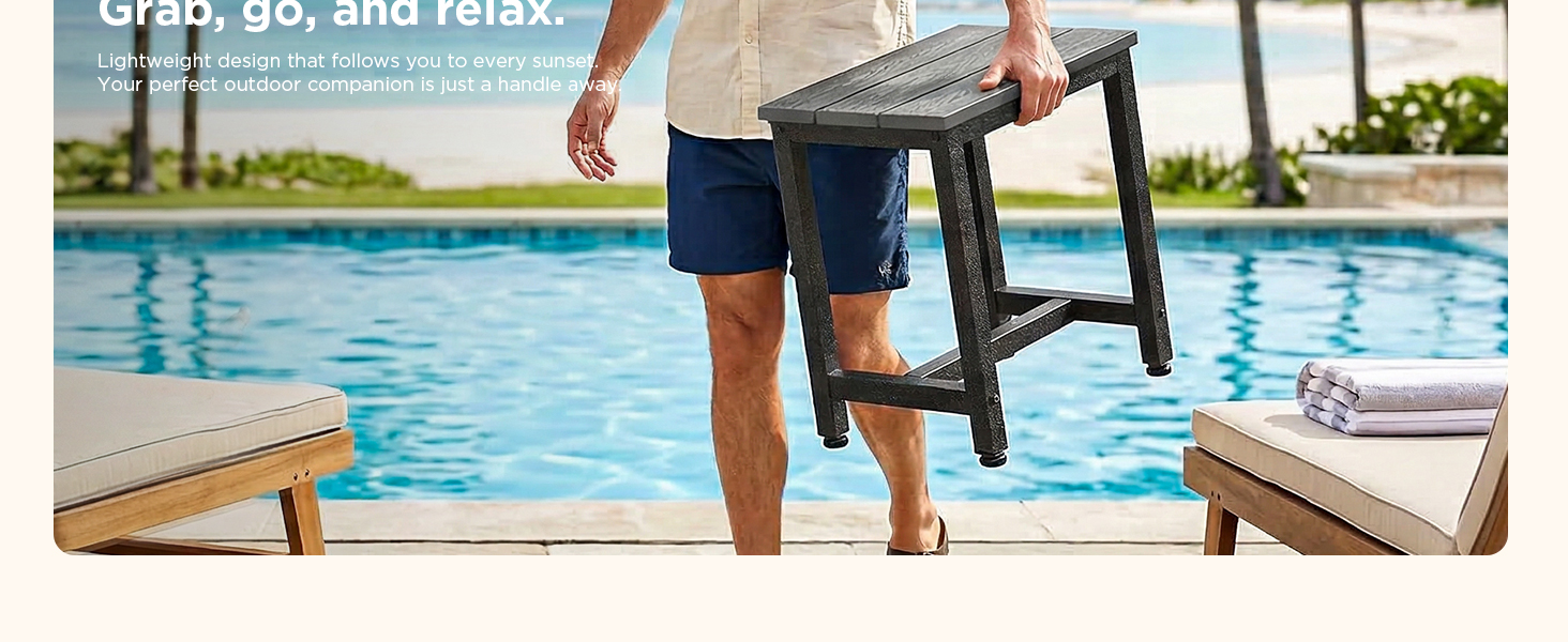 outdoor side table