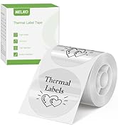 Thermal Labels for Nelko PM220 Label Maker, 2 inch (50mm) Round Thermal Label, Waterproof, Multi-...