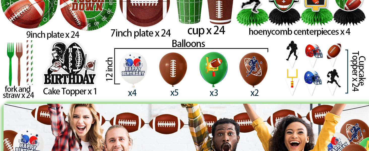 Football Birthday Party Decorations