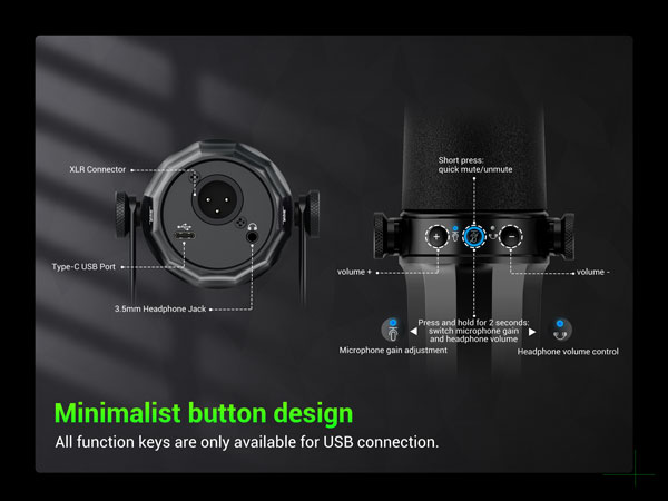 Minimalist button design