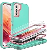 for Galaxy S21 Case, S21 Case with Self Healing Flexible TPU Screen Protector [2 Pack], HONG-AMY ...