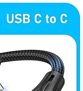 USB C Cable Right Angle - [2Pack 3.3FT] 60W Fast Charging USB C Cable Braided USB Type C Data Cab...
