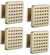 LOCALAND Solid Brass Square Body Spray Jets for Shower, High Pressure Wall Mount Massage Spray, U...