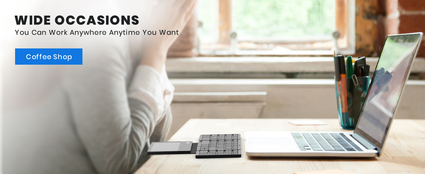 foldable bluetooth keyboard with touchpad