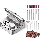 Rechargeable Nail Drill CHRISTINE SHELLY: 35000 PRM Electric Nail File, Professional Efile Nail D...