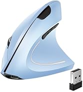 AooKoNi Ergonomic Mouse,Vertical Mouse Wireless, 6 Buttons, 1600 DPI, 2.4G Optical, Ergonomic Wir...
