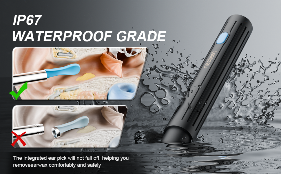 Waterproof ear wax removal