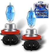 Zosgrew 2 PCS H11 Bulbs, 12V 100W 6000K Super Bright High/Low Beam Lamp Bulbs/Fog Light, 360-degr...
