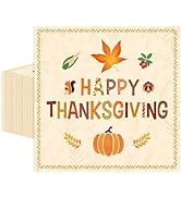 50 Pcs Thanksgiving Napkins 13 x 13 Inches, Pumpkin Fall Paper Napkins Disposable Luncheon Party ...