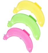 Rosojodg 3 Pack Banana Storage BPA-Free Outdoor Travel Case,Keep Fresh Banana Keeper and Protecto...