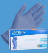 Henry Schein Criterion N200 Nitrile Exam Gloves, Latex-Free, Textured, Blue, Disposable, Ambidext...