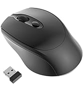 Phiginoo 2.4G Wireless Mouse with Mouse Jiggler for Laptop PC, Undetectable Mouse Mover with Swit...