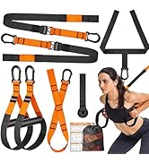 Home Resistance Training Kit, Suspension Trainer Straps with Adjustable Extension, Door Anchor, a...