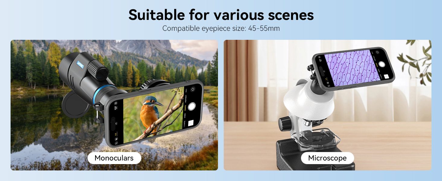 APEXEL Magnetic Telescope Phone Adapter