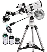 Gskyer Telescope, Telescopes for Adults, 80mm AZ Space Astronomical Refractor Telescope Kids, Adu...