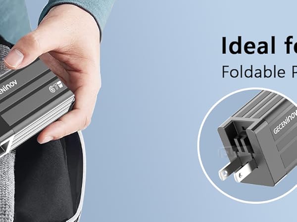 Foldable USB plug for travel