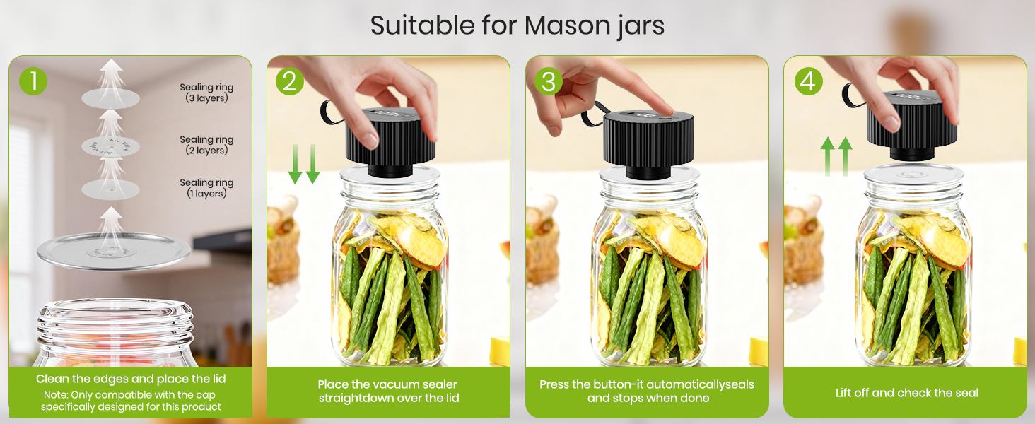plateful mason jar vacuum sealer