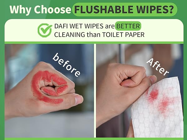 flushable wipes
