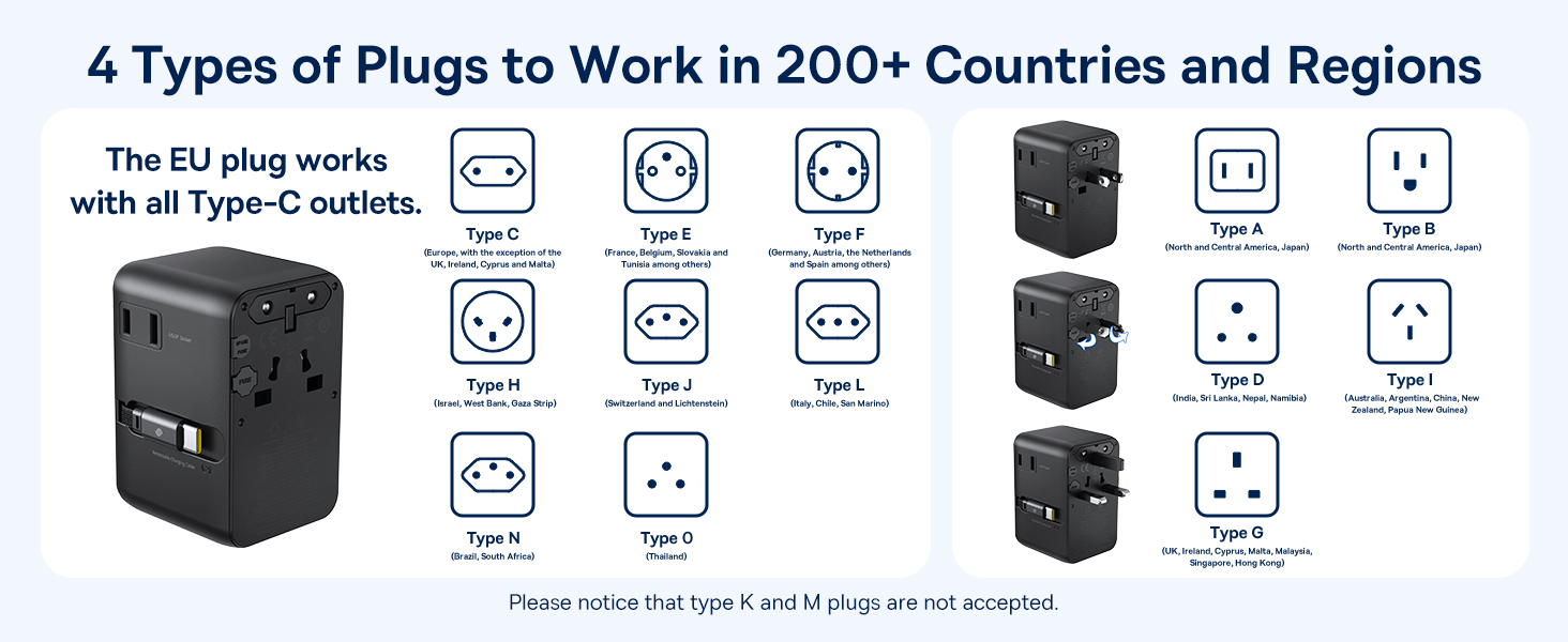 enercore universal travel adapter