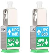 2 Pcs SC/UPC Male to SCAPC Female Fiber Optic Adapter 0dB SC Fiber Optic Attenuator Singlemode SM...