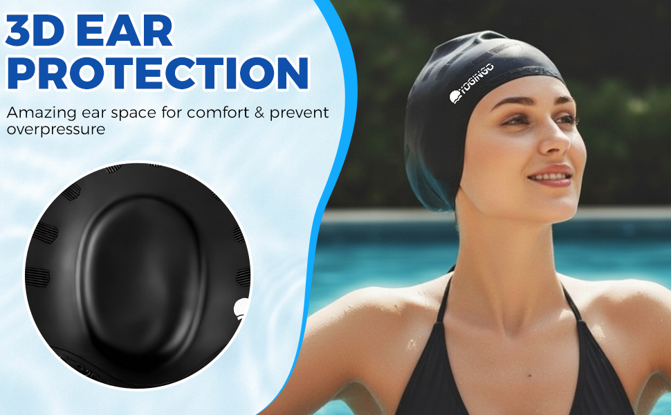 Silicone Swim Cap for Women
