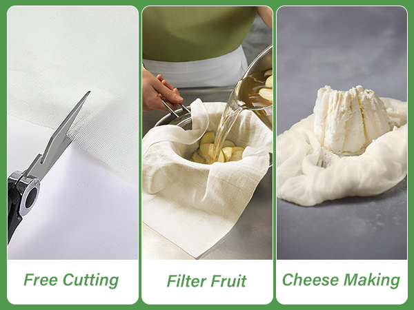 Free cutting, filter fruit, making cheese