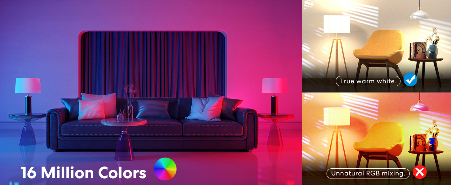 meross Smart RGBWW WiFi LED Bulbs