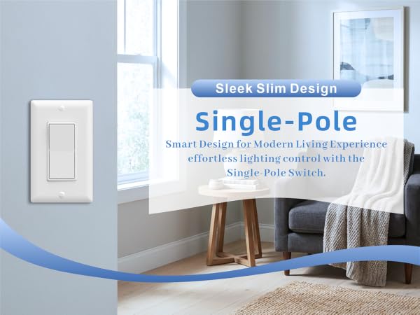 The single-pole switch suitable for various scenes