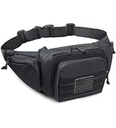 Tactical Fanny Pack for Men &amp; Women, Concealed Carry Fanny Pack for Men, Adjustable Waist Bag, Co...