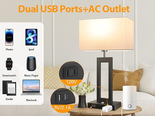 table lamps with usb ports