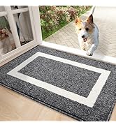 OLANLY Indoor Door Mat, 32x20, Non-Slip Absorbent Resist Dirt Entrance Mat, Washable Low-Profile ...