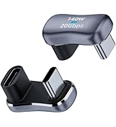 WLGQ USB 3.2 Type C to USB-C Adapter, U-Shaped Low Profile Design, 20Gbps High Speed Data Transfe...