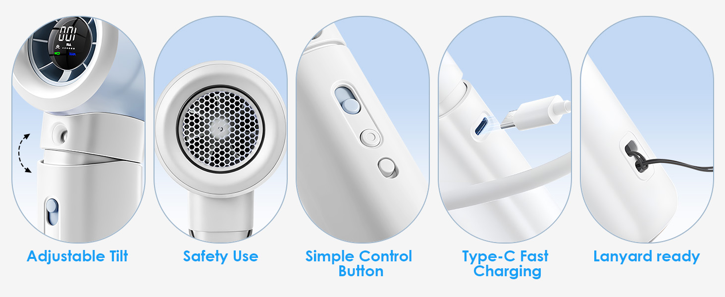 Thoughtful Design Details: Ergonomic Grip, Sturdy Base, Solid Construction, USB-C Compatibility