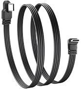 JSADZKJ 90 Degree USB Type C 2.0 Flat Cable Right Angle Type C Charger Cord 480Mbps Data Transfer...