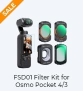 K&amp;F CONCEPT FSD01 Magnetic Wide Angle Lens &amp; Effect &amp; ND &amp; CPL Filter Set Compatible with DJI Osm...