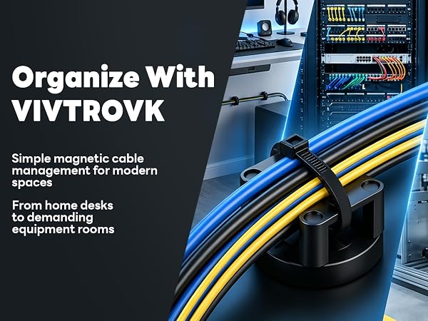 magnetic zip tie mount