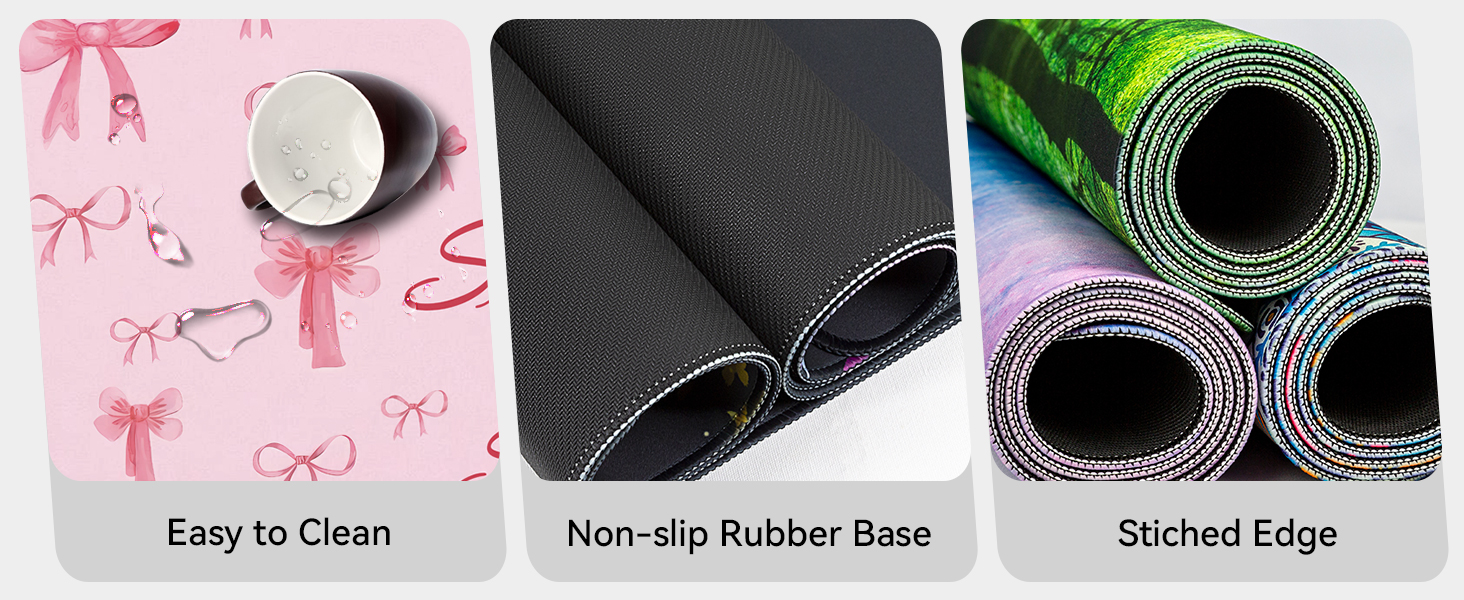 mouse pad wrist support for keyboard