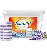 NATRUTH Washing Machine Cleaner Effervescent Tablets With Lavender(15 Packs), Solid Washer Deep C...