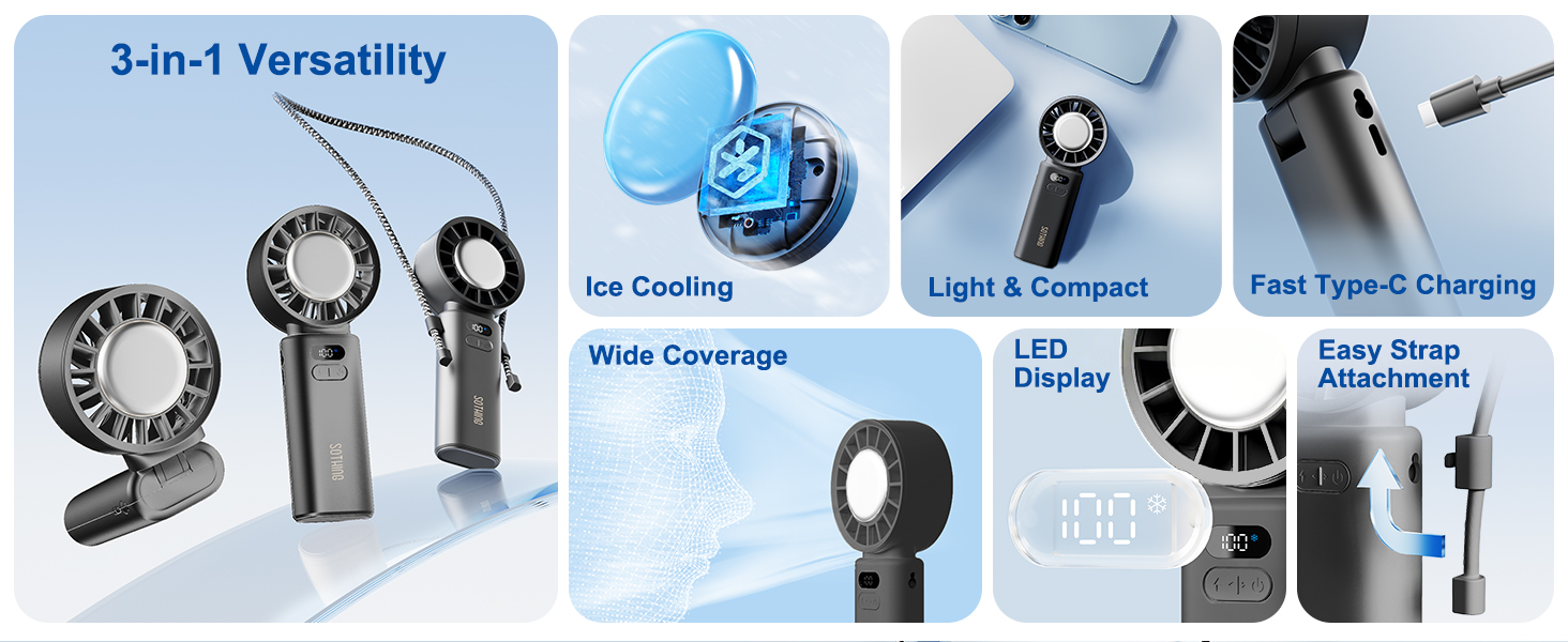 Portable Handheld Fan Sothing Engine Ice-Z