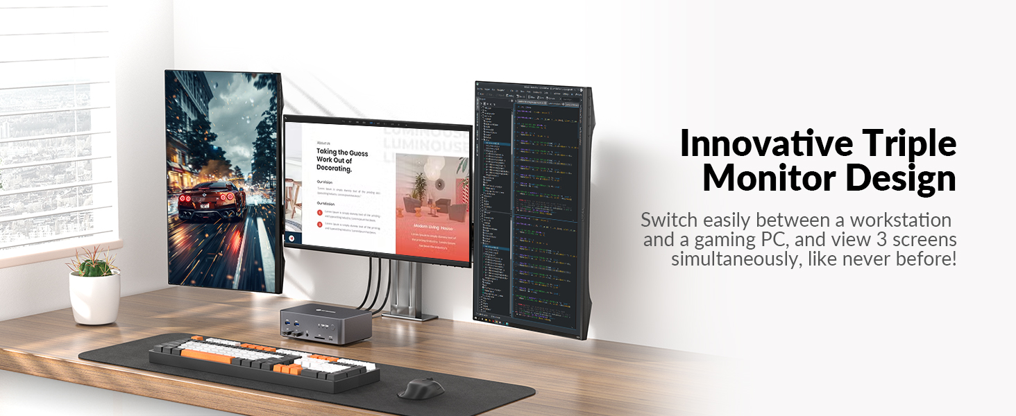3 monitor multitask for gaming programming design