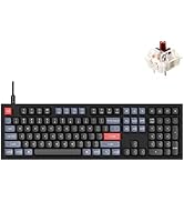 Keychron Q6 Wired Custom Mechanical Keyboard, QMK/VIA Programmable Macro, Full-Size Aluminum RGB ...