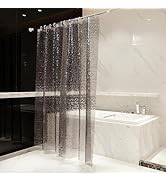 XXMOTP Shower Curtain Liner, Waterproof EVA 3D Shower Curtains with Duty Heavy Bottom Magnets and...