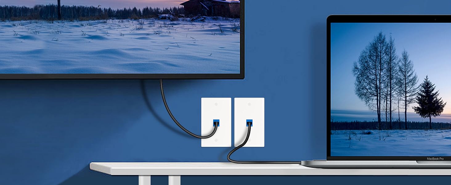 Iwillink 1-Port Ethernet Wall Plate