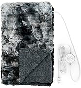 Pure Enrichment PureRadiance Luxury Heated Throw Blanket, Patented Design, Soft Faux Fur &amp; Sherpa...