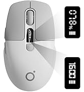 SEUNKWANG EWEADN Q1 Wireless Mouse, BT & 2.4G Silent Mouse Quiet Click with 1600 DPI Levels, Batt...
