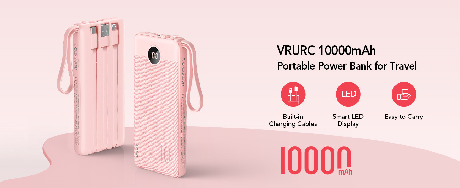 power bank with cables