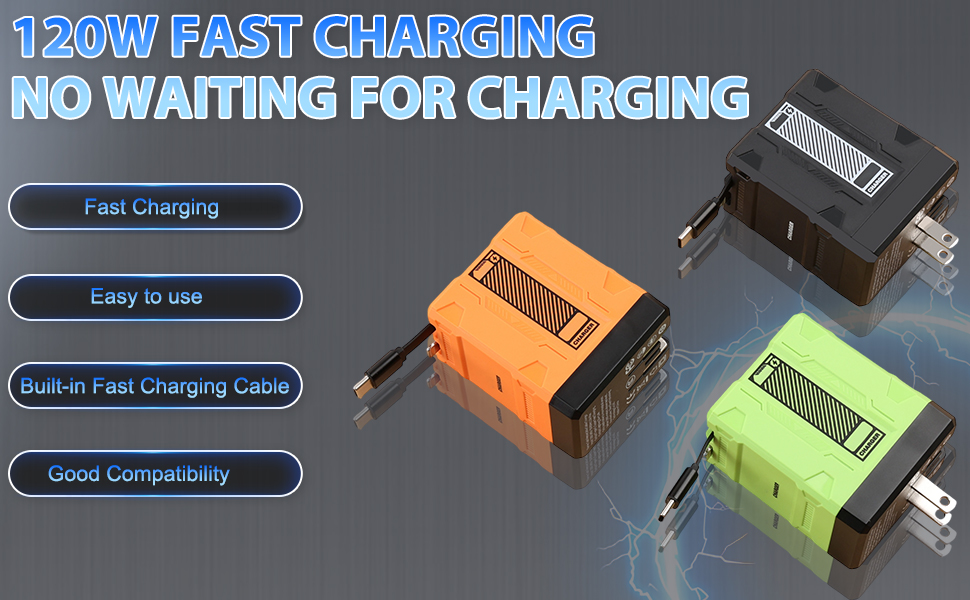 2-in-1 Compatible with Fast Charger,