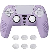 eXtremeRate PlayVital Mauve Purple 3D Studded Edition Anti-Slip Silicone Cover Skin for ps5 Contr...