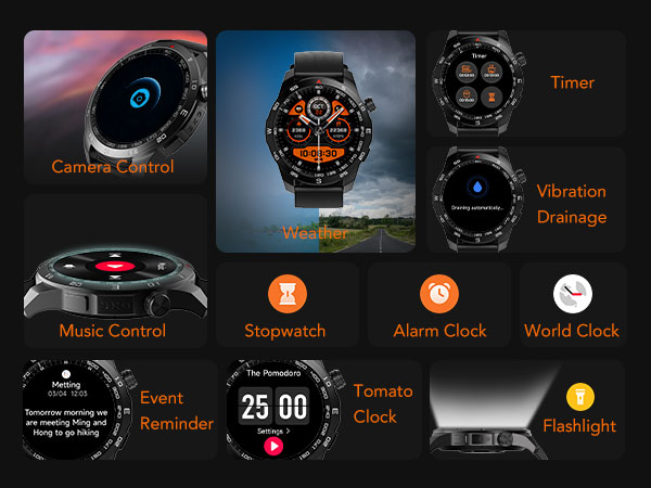 smart watch with useful tools