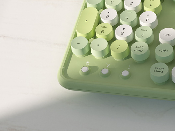 wireless colorful bluetooth keyboard